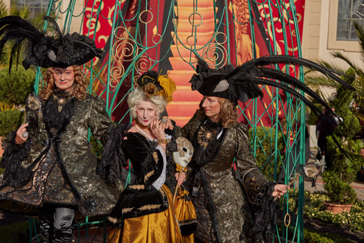 Venezianische Kostümträger in Ludwigsburg