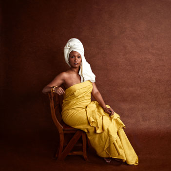 Portrait einer Frau mit Turban